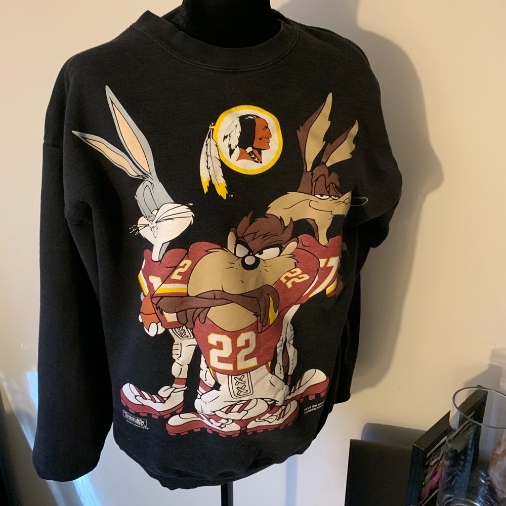 Vintage Warner Brothers x Redskins Crewneck